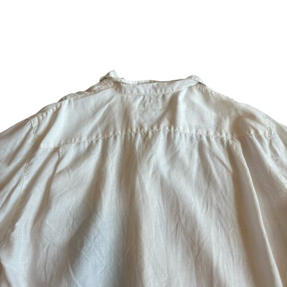 Tommy Bahama 100% Linen White Button-Down Shirt Top Travel Beach Size XL Men's - Picture 8 of 12